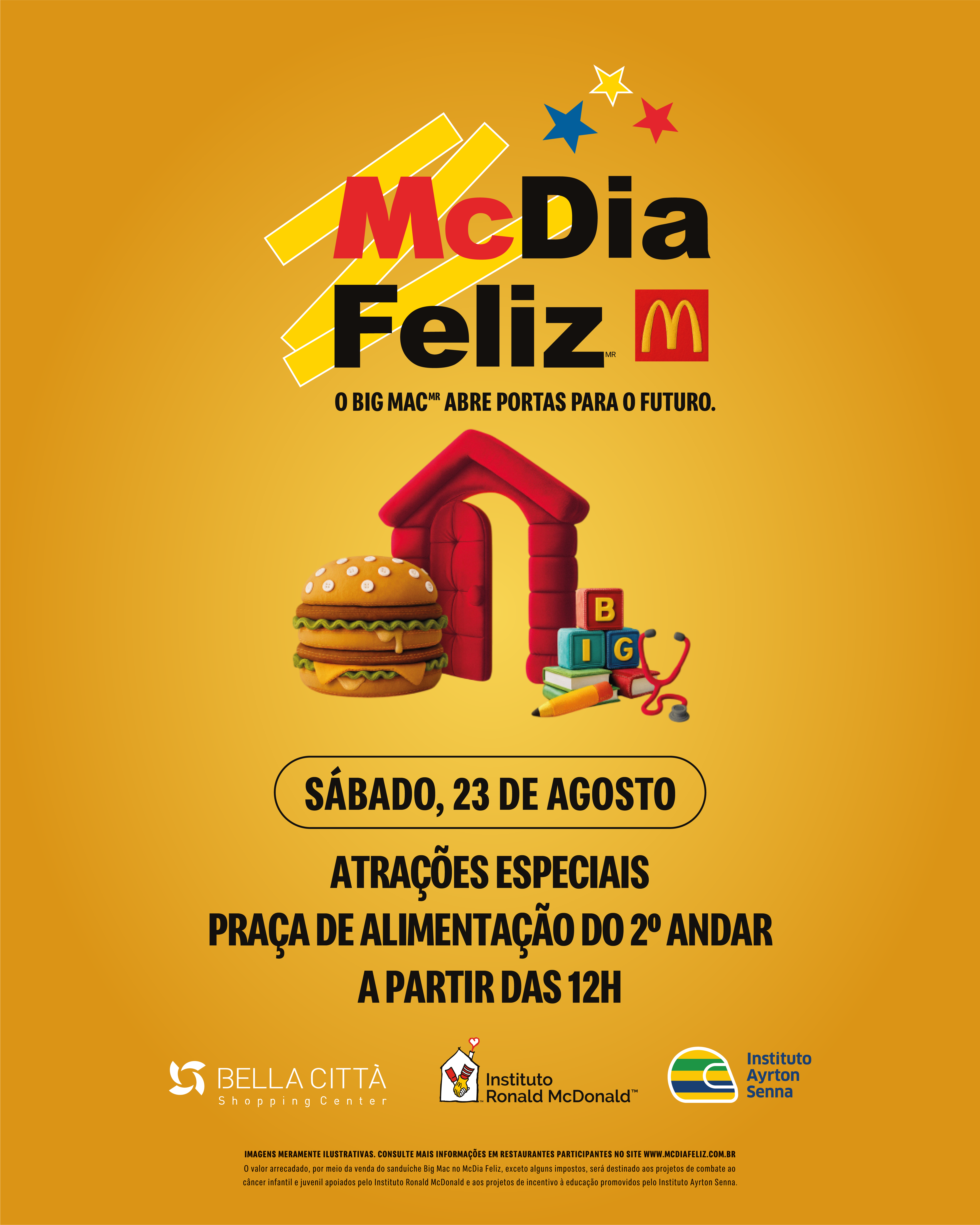 Bella Città Shopping terá programação especial no McDia Feliz
