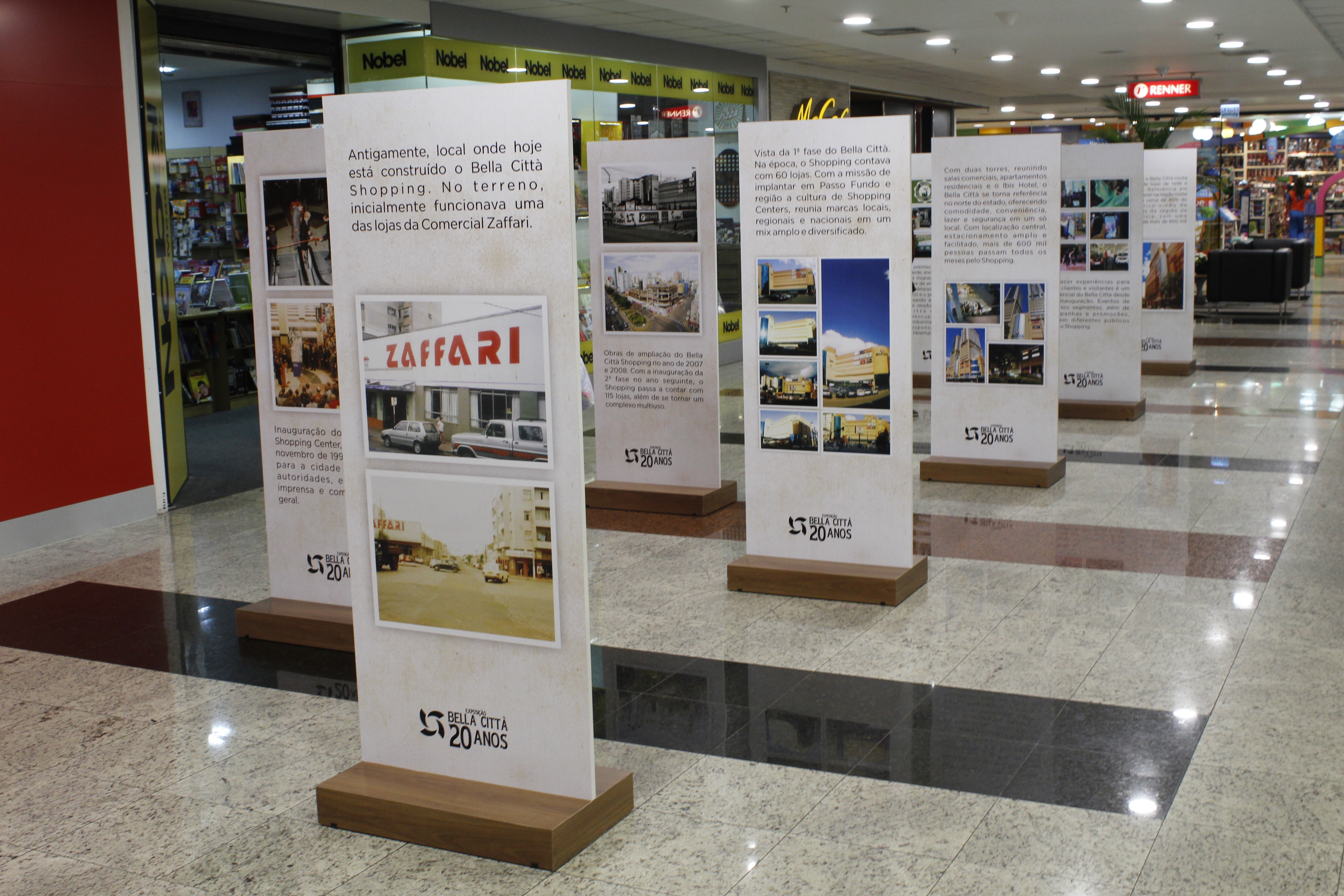 Exposição 20 anos do Bella Città Shopping