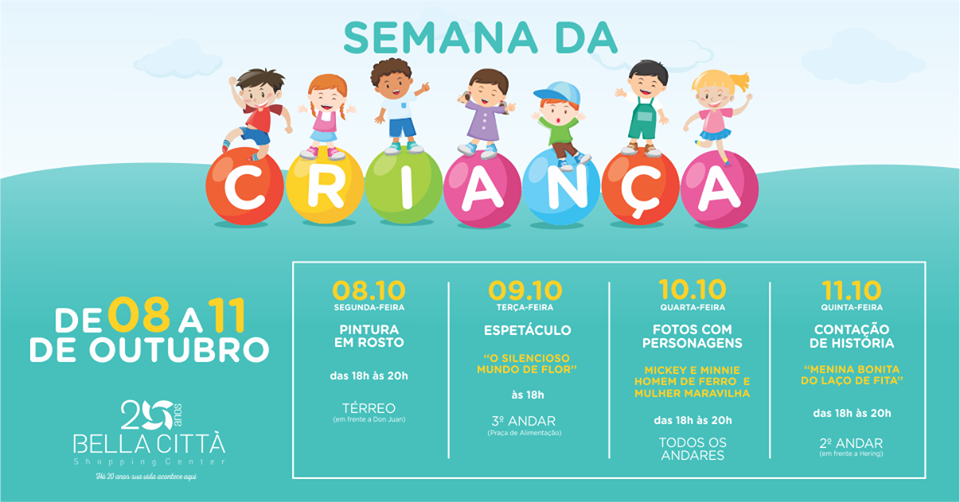 Semana da Criança no Bella Città Shopping 