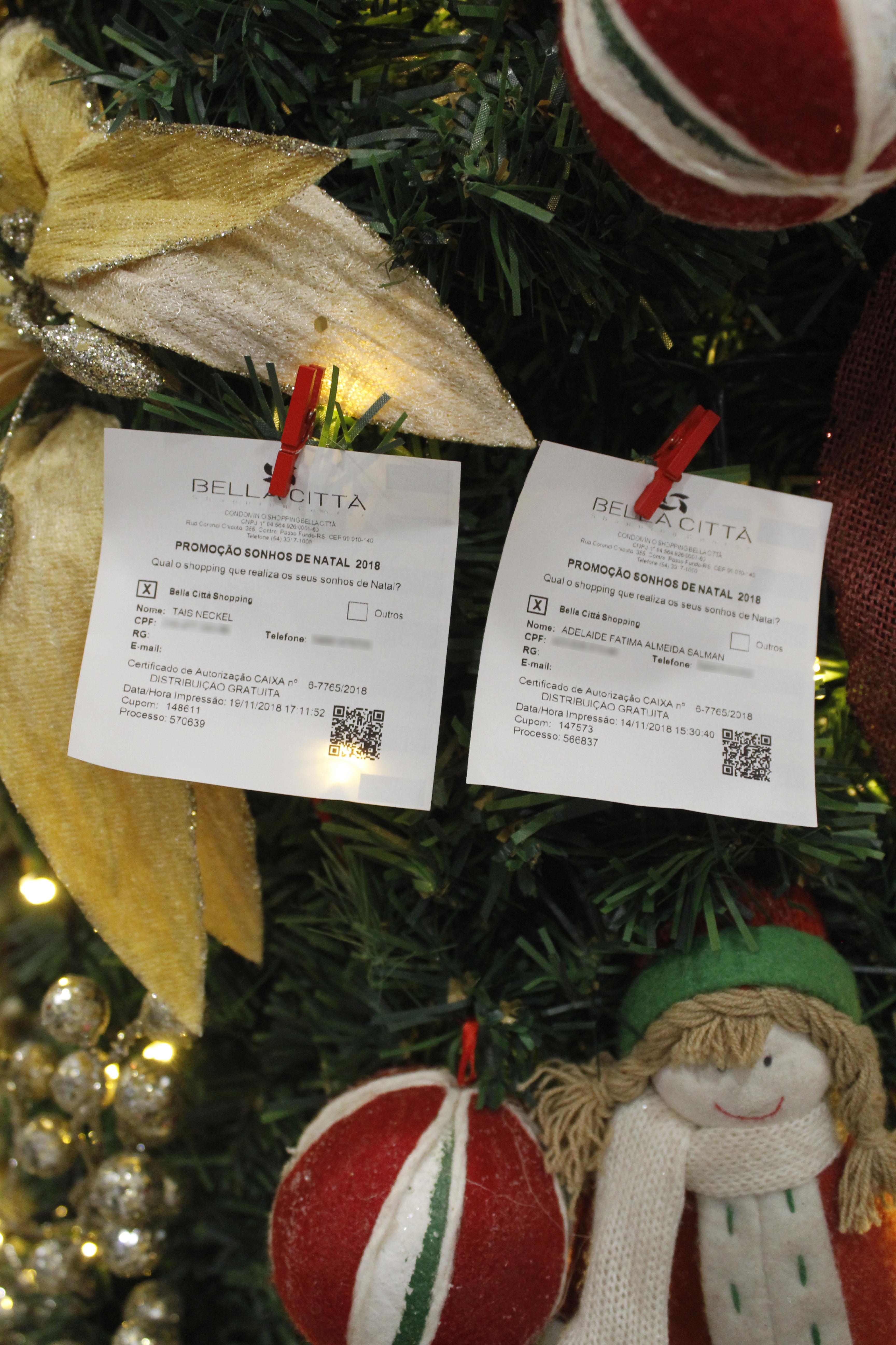 Bella Città Shopping realiza segundo sorteio da promoção Sonhos de Natal