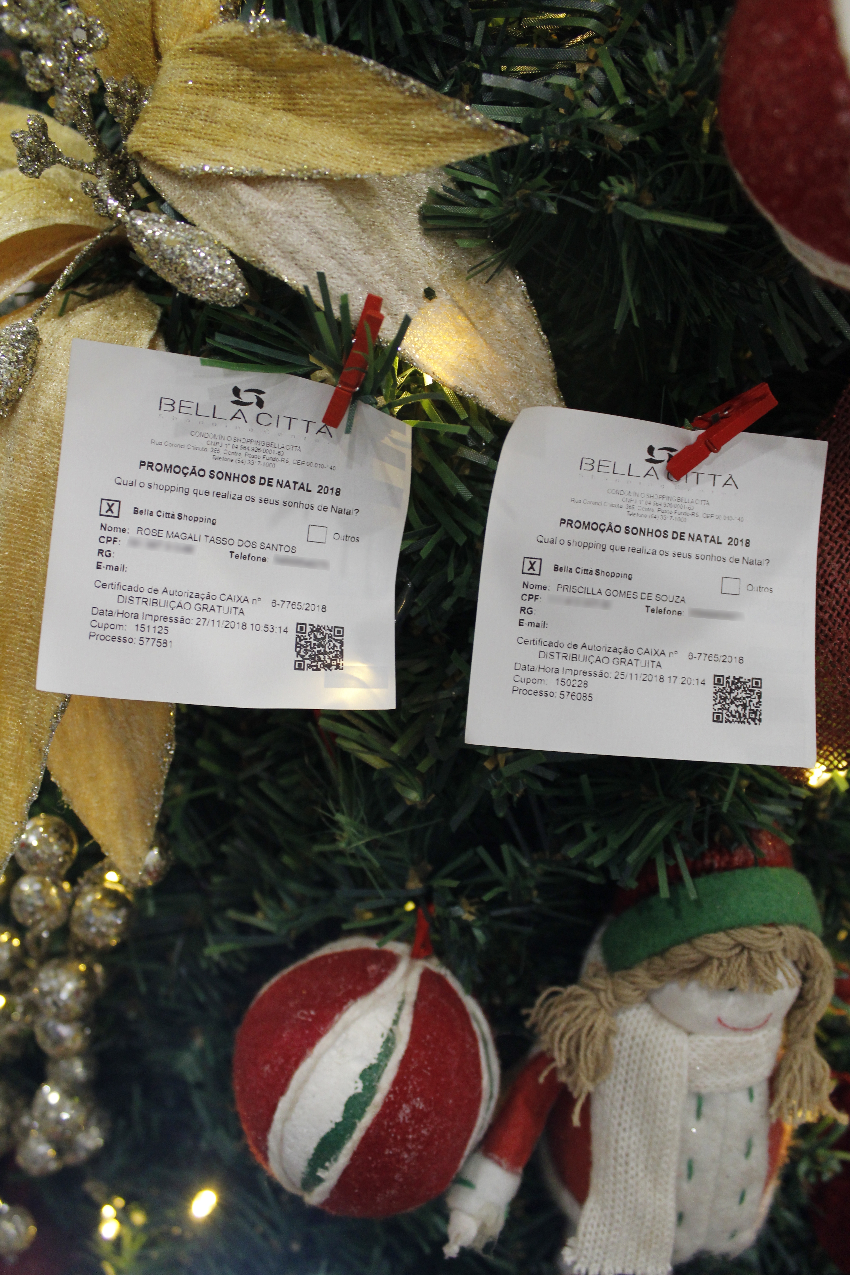 Bella Città Shopping realiza 5° sorteio da promoção “Sonhos de Natal”