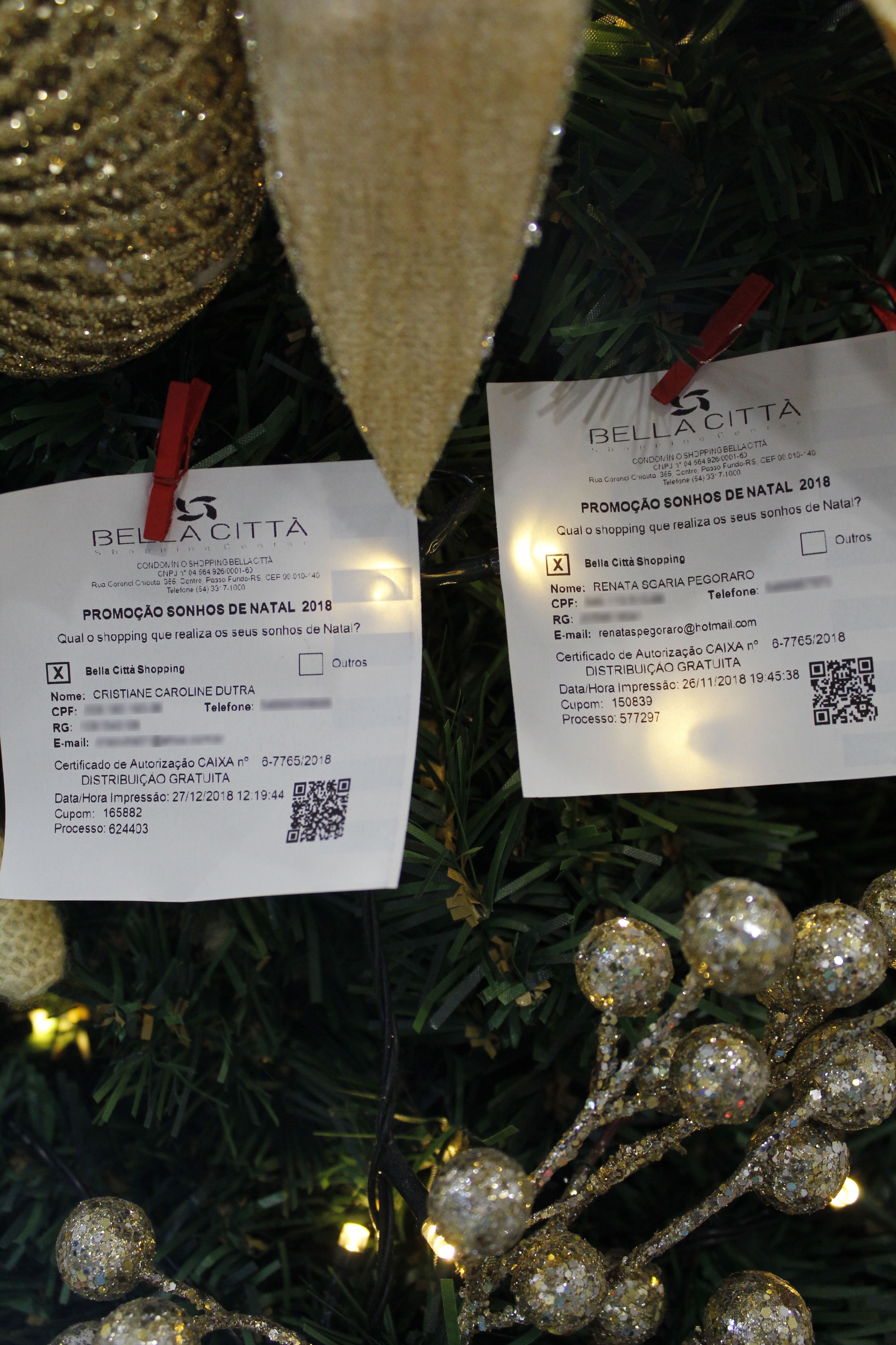 Bella Città Shopping realiza 7° sorteio da promoção “Sonhos de Natal”